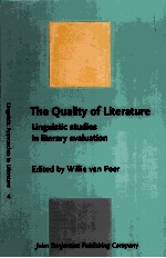 The <em>Quality</em> <em>of</em> Literature Linguistic <em>studies</em> in literary evaluation
