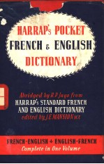 HARRA<em>P</em>’S <em>P</em>OCKET FRENCH AND ENGLISH DICTIONARY