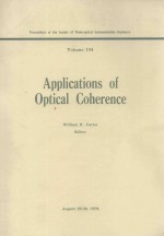 APPLICATONS OF <em>OPTICAL</em> COHERENCE VOLUME 194