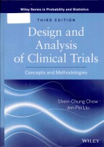<em>Design</em> and <em>analysis</em> <em>of</em> clinical trials concepts and methodologies