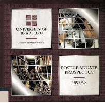 <em>UNIVERSITY</em> <em>OF</em> BRADFORD POSTGRADUATE PROSPECTUS 1997/98
