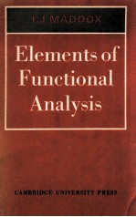 ELEMENTS <em>OF</em> FUNCTIONAL <em>ANALYSIS</em>