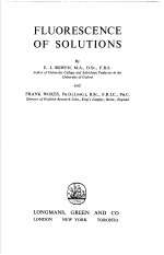 FLUORESCENCE <em>OF</em> <em>SOLUTIONS</em>