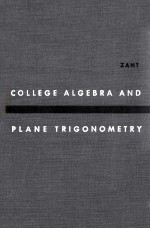 <em>College</em> <em>Algebra</em> and Plane Trigonometry