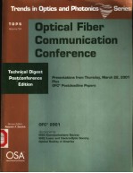 TOPS VOLUME 54  OPTICAL FIBER <em>COMMUNICATION</em> CONFERENCE  TECHNICAL DIGEST POSTCONFERENCE <em>EDITION</em>  PRE