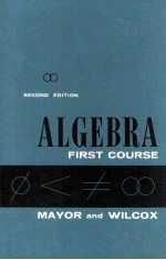 Algebra First <em>Course</em> <em>Second</em> <em>Edition</em>