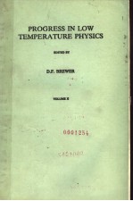 PROGRESS IN LOW TEMPERATURE <em>PHYSICS</em>  VOLUME X