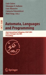 <em>Lecture</em> <em>Notes</em> <em>in</em> <em>Computer</em> <em>Science</em> 3580 Au<em>to</em>mata