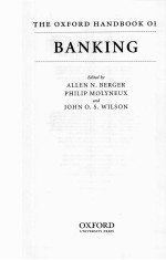 <em>The</em> Oxford <em>Handbook</em> <em>of</em> Banking