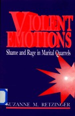 Violent E<em>m</em>otions Sha<em>m</em>e and Rage in <em>M</em>arital Quarrels