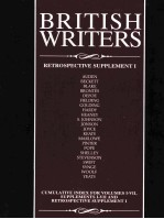 BRITISH <em>WRITER</em>S RETROSPECTIVE SUPPLEMENT I
