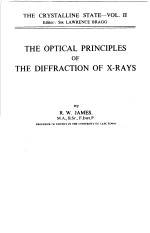 THE OPTICAL <em>PRINCIPLES</em> OF THE DIFFRACTION OF X-RAYS