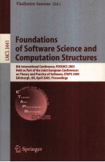 <em>Lecture</em> <em>Notes</em> <em>in</em> <em>Computer</em> <em>Science</em> 3441 Foundations <em>of</em> S<em>of</em>tware <em>Science</em> <em>and</em> Computation Structures 8t