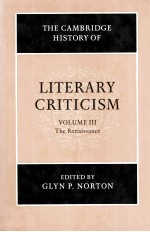 <em>The</em> <em>Cambridge</em> History <em>of</em> Literary Criticism VOLUME 3 <em>The</em> Renaissance