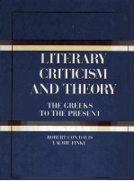 LITERARY CRITICI<em>S</em>M AND <em>THE</em>ORY <em>THE</em> GREEK<em>S</em> TO <em>THE</em> PRE<em>S</em>ENT