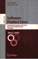 <em>Lecture</em> <em>Notes</em> <em>in</em> <em>Computer</em> <em>Science</em> 3714 S<em>of</em>tware Product L<em>in</em>es 9th <em>In</em>ternational Conference