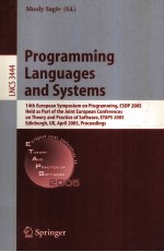 Lecture Notes in Computer Science 3444 Programming <em>Languages</em> and Systems 14th European Symposium <em>on</em> 