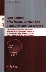<em>Lecture</em> <em>Notes</em> <em>in</em> <em>Computer</em> <em>Science</em> 4423 Foundations <em>of</em> S<em>of</em>tware <em>Science</em> <em>and</em> Computational Structures 
