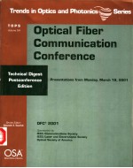 TOPS VOLUME 54  OPTICAL FIBER <em>COMMUNICATION</em> CONFERENCE  TECHNICAL DEGEST POSTCONFERENCE <em>EDITION</em>  PRE