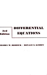 <em>Differential</em> <em>Equations</em> 3rd Edition