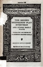 The Second Shepherds'Play Everyman and Other <em>Early</em> Plays