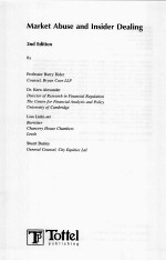 Market Abuse and Insider Dealing <em>2nd</em> <em>Edition</em>