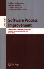 Lecture Notes in Computer <em>Science</em> 4764 Software Process Improvement 14th European Conference