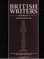 BRITISH <em>WRITER</em>S SUPPLEMENT III JAMES M.BARRIE TO MARY WOLLSTONECRAFT