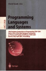 Lecture Notes in Computer Science 2028 Programming <em>Languages</em> and Systems 10th European Symposium <em>on</em> 