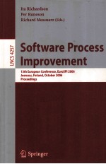 Lecture Notes in Computer <em>Science</em> 4257 Software Process Improvement 13th European Conference