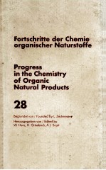 FORTSCHRITTE DER CHEMIE ORG<em>A</em>NISCHER N<em>A</em>TURST<em>OF</em>FE  PROGRESS IN THE CHEMISTRY <em>OF</em> ORG<em>A</em>NIC N<em>A</em>TUR<em>A</em>L PRODUC