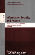 Lecture Notes in Computer <em>Science</em> 4058 Information Security and Privacy 11th Australasian Conference