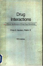 DRUG INTERACTIONS  <em>FIFTH</em> <em>EDITION</em>
