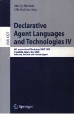 <em>Lecture</em> <em>Notes</em> <em>in</em> <em>Artificial</em> <em>In</em>telligence 4327 Declarative Agent Languages and Technologies IV 4th <em>In</em>
