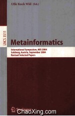 <em>Lecture</em> <em>Notes</em> <em>in</em> <em>Computer</em> <em>Science</em> 3511 Meta<em>in</em>formatics <em>In</em>ternational Symposium