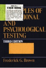 <em>PRINCIPLES</em> OF EDUCATIONAL <em>AND</em> PSYCHOLOGICAL TESTING  <em>THIRD</em> <em>EDITION</em>