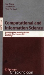 <em>Lecture</em> <em>Notes</em> <em>in</em> <em>Computer</em> <em>Science</em> 3314 Computational <em>and</em> <em>In</em>formation <em>Science</em> First <em>In</em>ternational Sym