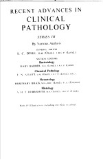 RECENT ADVANCES <em>IN</em> CL<em>IN</em>ICAL PATHOLOGY  SERIES Ⅲ