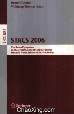Lecture Notes in Computer <em>Science</em> 3884 STACS 2006 23rd Annual Symposium on Theoretical Aspects of Co