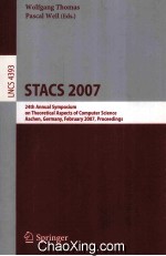 Lecture Notes in Computer Science 4393 STACS <em>2007</em> 24th Annual Symposium on Theoretical Aspects of Co