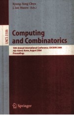 Lecture Notes in Computer Science 3106 <em>Computing</em> and Combinatorics 10th Annual International Confere
