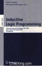 Lecture Notes in <em>Artificial</em> <em>Intelligence</em> 3625 Inductive Logic Programming 15th International Confere