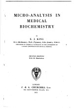 MIC<em>R</em>O-A<em>N</em>ALYSIS I<em>N</em> MEDICAL BIOCHEMIST<em>R</em>Y
