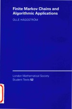 Finite Markov chains <em>and</em> algorithmic <em>applications</em>