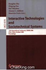 Lecture Notes in Computer Science 4270 <em>Interactive</em> Technologies and Sociotechnical Systems 12th Inte