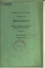 <em>METHODS</em> IN ENZYMOLOGY VOLUME LIV BIOMEMBRANES PART E:BIOLOGICAL OXIDATIONS SPECIALIZED TECHNIQES