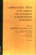 <em>LABORATORY</em> TESTS <em>IN</em> THE IAGNOSIWS AND <em>IN</em>VESTIGATION <em>OF</em> ENDOCR<em>IN</em>E <em>FUNCTION</em>