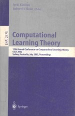 COMPUTATIONAL <em>LEARNING</em> THEORY