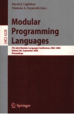 <em>Lecture</em> <em>Notes</em> <em>in</em> <em>Computer</em> <em>Science</em> 4228 Modular Programm<em>in</em>g Languages <em>7th</em> Jo<em>in</em>t Modular Languages Con