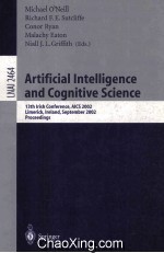 Lecture Notes in <em>Artificial</em> <em>Intelligence</em> 2464 <em>Artificial</em> <em>Intelligence</em> and Cognitive Science 13th Iri
